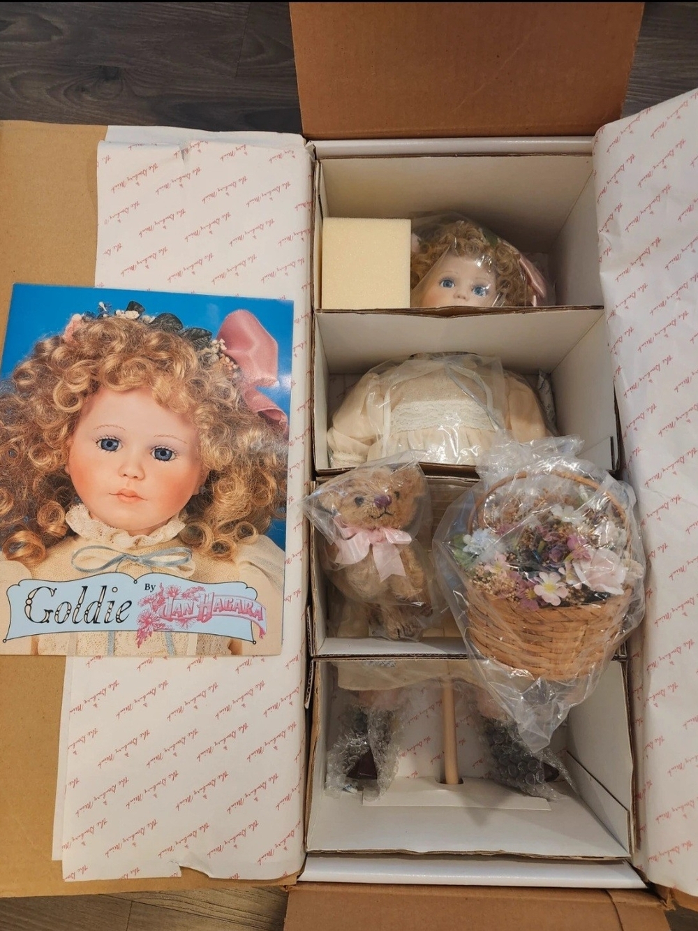 Danbury Mint Goldie Porcelain Doll Jan Hagara Collection